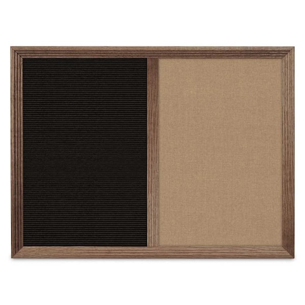 Enclosed Corkboard, 1 Door, 60"x36", 4" Fra
